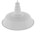 GloboStar® RAY 01043 Vintage Industrial Κρεμαστό Φωτιστικό Οροφής Μονόφωτο 1 x E27 Λευκό Μεταλλικό Καμπάνα Φ36 x Y25cm GloboStar® RAY 01043 Vintage Industrial Κρεμαστό Φωτιστικό Οροφής Μονόφωτο 1 x E27 Λευκό Μεταλλικό Καμπάνα Φ36 x Y25cm