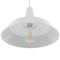 GloboStar® RAY 01043 Vintage Industrial Κρεμαστό Φωτιστικό Οροφής Μονόφωτο 1 x E27 Λευκό Μεταλλικό Καμπάνα Φ36 x Y25cm GloboStar® RAY 01043 Vintage Industrial Κρεμαστό Φωτιστικό Οροφής Μονόφωτο 1 x E27 Λευκό Μεταλλικό Καμπάνα Φ36 x Y25cm