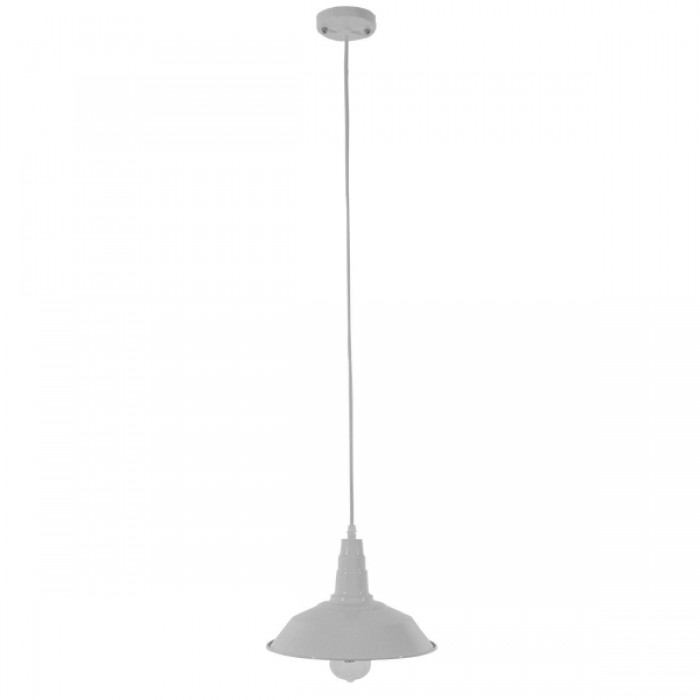 GloboStar® RAY 01044 Vintage Industrial Κρεμαστό Φωτιστικό Οροφής Μονόφωτο 1 x E27 Λευκό Μεταλλικό Καμπάνα Φ26 x Y25cm GloboStar® RAY 01044 Vintage Industrial Κρεμαστό Φωτιστικό Οροφής Μονόφωτο 1 x E27 Λευκό Μεταλλικό Καμπάνα Φ26 x Y25cm