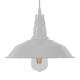 GloboStar® RAY 01044 Vintage Industrial Κρεμαστό Φωτιστικό Οροφής Μονόφωτο 1 x E27 Λευκό Μεταλλικό Καμπάνα Φ26 x Y25cm GloboStar® RAY 01044 Vintage Industrial Κρεμαστό Φωτιστικό Οροφής Μονόφωτο 1 x E27 Λευκό Μεταλλικό Καμπάνα Φ26 x Y25cm