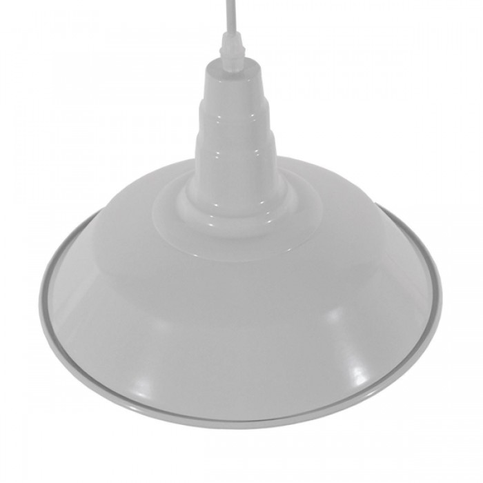 GloboStar® RAY 01044 Vintage Industrial Κρεμαστό Φωτιστικό Οροφής Μονόφωτο 1 x E27 Λευκό Μεταλλικό Καμπάνα Φ26 x Y25cm GloboStar® RAY 01044 Vintage Industrial Κρεμαστό Φωτιστικό Οροφής Μονόφωτο 1 x E27 Λευκό Μεταλλικό Καμπάνα Φ26 x Y25cm