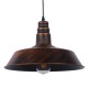 GloboStar® RAY 01046 Vintage Industrial Κρεμαστό Φωτιστικό Οροφής Μονόφωτο 1 x E27 Καφέ Σκουριά Μεταλλικό Καμπάνα Φ36 x Y25cm GloboStar® RAY 01046 Vintage Industrial Κρεμαστό Φωτιστικό Οροφής Μονόφωτο 1 x E27 Καφέ Σκουριά Μεταλλικό Καμπάνα Φ36 x Y25cm
