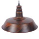 GloboStar® RAY 01046 Vintage Industrial Κρεμαστό Φωτιστικό Οροφής Μονόφωτο 1 x E27 Καφέ Σκουριά Μεταλλικό Καμπάνα Φ36 x Y25cm GloboStar® RAY 01046 Vintage Industrial Κρεμαστό Φωτιστικό Οροφής Μονόφωτο 1 x E27 Καφέ Σκουριά Μεταλλικό Καμπάνα Φ36 x Y25cm