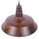 GloboStar® RAY 01046 Vintage Industrial Κρεμαστό Φωτιστικό Οροφής Μονόφωτο 1 x E27 Καφέ Σκουριά Μεταλλικό Καμπάνα Φ36 x Y25cm GloboStar® RAY 01046 Vintage Industrial Κρεμαστό Φωτιστικό Οροφής Μονόφωτο 1 x E27 Καφέ Σκουριά Μεταλλικό Καμπάνα Φ36 x Y25cm