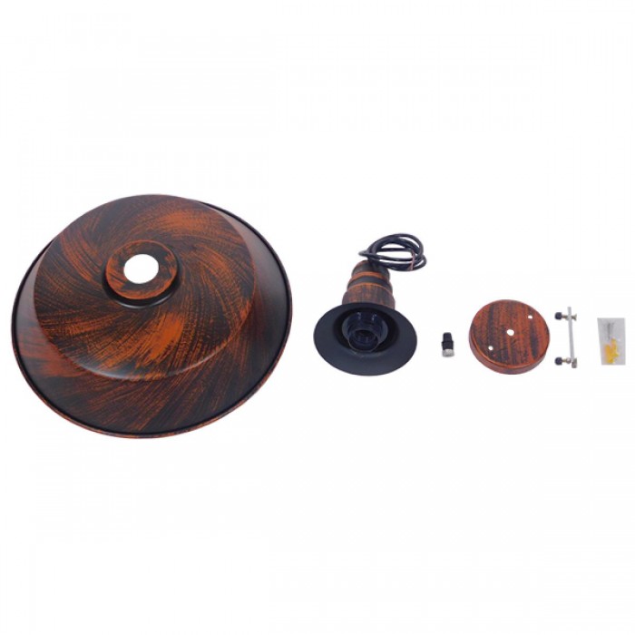 GloboStar® RAY 01046 Vintage Industrial Κρεμαστό Φωτιστικό Οροφής Μονόφωτο 1 x E27 Καφέ Σκουριά Μεταλλικό Καμπάνα Φ36 x Y25cm GloboStar® RAY 01046 Vintage Industrial Κρεμαστό Φωτιστικό Οροφής Μονόφωτο 1 x E27 Καφέ Σκουριά Μεταλλικό Καμπάνα Φ36 x Y25cm