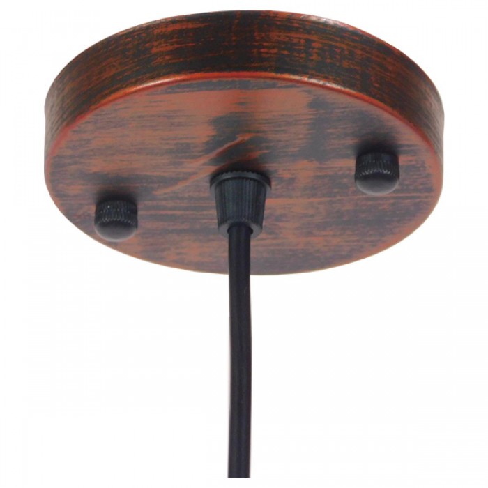 GloboStar® RAY 01046 Vintage Industrial Κρεμαστό Φωτιστικό Οροφής Μονόφωτο 1 x E27 Καφέ Σκουριά Μεταλλικό Καμπάνα Φ36 x Y25cm GloboStar® RAY 01046 Vintage Industrial Κρεμαστό Φωτιστικό Οροφής Μονόφωτο 1 x E27 Καφέ Σκουριά Μεταλλικό Καμπάνα Φ36 x Y25cm