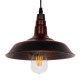 GloboStar® RAY 01047 Vintage Industrial Κρεμαστό Φωτιστικό Οροφής Μονόφωτο 1 x E27 Καφέ Σκουριά Μεταλλικό Καμπάνα Φ26 x Y25cm GloboStar® RAY 01047 Vintage Industrial Κρεμαστό Φωτιστικό Οροφής Μονόφωτο 1 x E27 Καφέ Σκουριά Μεταλλικό Καμπάνα Φ26 x Y25cm