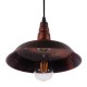GloboStar® RAY 01047 Vintage Industrial Κρεμαστό Φωτιστικό Οροφής Μονόφωτο 1 x E27 Καφέ Σκουριά Μεταλλικό Καμπάνα Φ26 x Y25cm GloboStar® RAY 01047 Vintage Industrial Κρεμαστό Φωτιστικό Οροφής Μονόφωτο 1 x E27 Καφέ Σκουριά Μεταλλικό Καμπάνα Φ26 x Y25cm