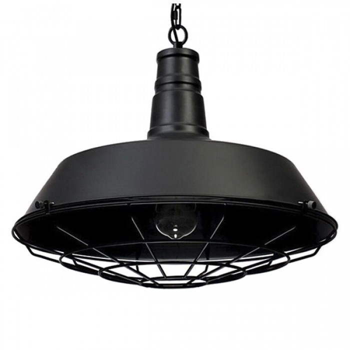 GloboStar® BARN 01048 Vintage Industrial Κρεμαστό Φωτιστικό Οροφής Μονόφωτο 1 x E27 Μαύρο Μεταλλικό Καμπάνα Φ46 x Y25cm GloboStar® BARN 01048 Vintage Industrial Κρεμαστό Φωτιστικό Οροφής Μονόφωτο 1 x E27 Μαύρο Μεταλλικό Καμπάνα Φ46 x Y25cm