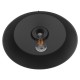 GloboStar® RAY 01049 Vintage Industrial Κρεμαστό Φωτιστικό Οροφής Μονόφωτο 1 x E27 Μαύρο Μεταλλικό Καμπάνα Φ36 x Y25cm