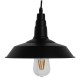 GloboStar® RAY 01050 Vintage Industrial Κρεμαστό Φωτιστικό Οροφής Μονόφωτο 1 x E27 Μαύρο Μεταλλικό Καμπάνα Φ26 x Y25cm GloboStar® RAY 01050 Vintage Industrial Κρεμαστό Φωτιστικό Οροφής Μονόφωτο 1 x E27 Μαύρο Μεταλλικό Καμπάνα Φ26 x Y25cm
