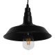 GloboStar® RAY 01050 Vintage Industrial Κρεμαστό Φωτιστικό Οροφής Μονόφωτο 1 x E27 Μαύρο Μεταλλικό Καμπάνα Φ26 x Y25cm GloboStar® RAY 01050 Vintage Industrial Κρεμαστό Φωτιστικό Οροφής Μονόφωτο 1 x E27 Μαύρο Μεταλλικό Καμπάνα Φ26 x Y25cm