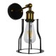 GloboStar® CATEL 01054 Vintage Industrial Φωτιστικό Τοίχου Απλίκα Μονόφωτο Μαύρο Μεταλλικό Πλέγμα Φ15 x Μ26 x Π15 x Υ30cm GloboStar® CATEL 01054 Vintage Industrial Φωτιστικό Τοίχου Απλίκα Μονόφωτο Μαύρο Μεταλλικό Πλέγμα Φ15 x Μ26 x Π15 x Υ30cm