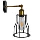GloboStar® CATEL 01054 Vintage Industrial Φωτιστικό Τοίχου Απλίκα Μονόφωτο Μαύρο Μεταλλικό Πλέγμα Φ15 x Μ26 x Π15 x Υ30cm GloboStar® CATEL 01054 Vintage Industrial Φωτιστικό Τοίχου Απλίκα Μονόφωτο Μαύρο Μεταλλικό Πλέγμα Φ15 x Μ26 x Π15 x Υ30cm