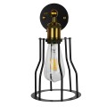 GloboStar® CATEL 01054 Vintage Industrial Φωτιστικό Τοίχου Απλίκα Μονόφωτο Μαύρο Μεταλλικό Πλέγμα Φ15 x Μ26 x Π15 x Υ30cm GloboStar® CATEL 01054 Vintage Industrial Φωτιστικό Τοίχου Απλίκα Μονόφωτο Μαύρο Μεταλλικό Πλέγμα Φ15 x Μ26 x Π15 x Υ30cm