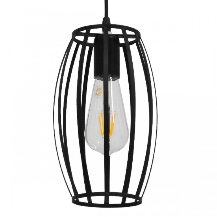 GloboStar® ZEBRA 01062 Vintage Industrial Κρεμαστό Φωτιστικό Οροφής Μονόφωτο Μαύρο Μεταλλικό Πλέγμα Φ15 x Y24cm GloboStar® ZEBRA 01062 Vintage Industrial Κρεμαστό Φωτιστικό Οροφής Μονόφωτο Μαύρο Μεταλλικό Πλέγμα Φ15 x Y24cm