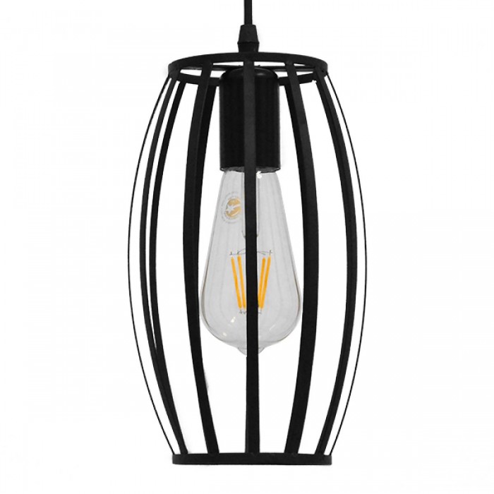 GloboStar® ZEBRA 01062 Vintage Industrial Κρεμαστό Φωτιστικό Οροφής Μονόφωτο Μαύρο Μεταλλικό Πλέγμα Φ15 x Y24cm GloboStar® ZEBRA 01062 Vintage Industrial Κρεμαστό Φωτιστικό Οροφής Μονόφωτο Μαύρο Μεταλλικό Πλέγμα Φ15 x Y24cm