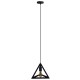 GloboStar® TRIANGLE 01063 Μοντέρνο Κρεμαστό Φωτιστικό Οροφής Μονόφωτο 1 x E27 Μαύρο Μεταλλικό Πλέγμα Φ25 x Y21cm GloboStar® TRIANGLE 01063 Μοντέρνο Κρεμαστό Φωτιστικό Οροφής Μονόφωτο 1 x E27 Μαύρο Μεταλλικό Πλέγμα Φ25 x Y21cm