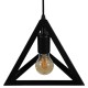 GloboStar® TRIANGLE 01063 Μοντέρνο Κρεμαστό Φωτιστικό Οροφής Μονόφωτο 1 x E27 Μαύρο Μεταλλικό Πλέγμα Φ25 x Y21cm GloboStar® TRIANGLE 01063 Μοντέρνο Κρεμαστό Φωτιστικό Οροφής Μονόφωτο 1 x E27 Μαύρο Μεταλλικό Πλέγμα Φ25 x Y21cm