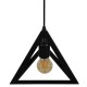 GloboStar® TRIANGLE 01063 Μοντέρνο Κρεμαστό Φωτιστικό Οροφής Μονόφωτο 1 x E27 Μαύρο Μεταλλικό Πλέγμα Φ25 x Y21cm GloboStar® TRIANGLE 01063 Μοντέρνο Κρεμαστό Φωτιστικό Οροφής Μονόφωτο 1 x E27 Μαύρο Μεταλλικό Πλέγμα Φ25 x Y21cm