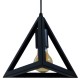 GloboStar® TRIANGLE 01063 Μοντέρνο Κρεμαστό Φωτιστικό Οροφής Μονόφωτο 1 x E27 Μαύρο Μεταλλικό Πλέγμα Φ25 x Y21cm GloboStar® TRIANGLE 01063 Μοντέρνο Κρεμαστό Φωτιστικό Οροφής Μονόφωτο 1 x E27 Μαύρο Μεταλλικό Πλέγμα Φ25 x Y21cm