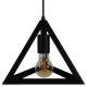 GloboStar® TRIANGLE 01063 Μοντέρνο Κρεμαστό Φωτιστικό Οροφής Μονόφωτο 1 x E27 Μαύρο Μεταλλικό Πλέγμα Φ25 x Y21cm GloboStar® TRIANGLE 01063 Μοντέρνο Κρεμαστό Φωτιστικό Οροφής Μονόφωτο 1 x E27 Μαύρο Μεταλλικό Πλέγμα Φ25 x Y21cm