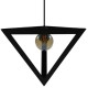 GloboStar® TRIANGLE 01063 Μοντέρνο Κρεμαστό Φωτιστικό Οροφής Μονόφωτο 1 x E27 Μαύρο Μεταλλικό Πλέγμα Φ25 x Y21cm GloboStar® TRIANGLE 01063 Μοντέρνο Κρεμαστό Φωτιστικό Οροφής Μονόφωτο 1 x E27 Μαύρο Μεταλλικό Πλέγμα Φ25 x Y21cm