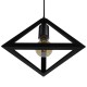 GloboStar® TRIANGLE 01063 Μοντέρνο Κρεμαστό Φωτιστικό Οροφής Μονόφωτο 1 x E27 Μαύρο Μεταλλικό Πλέγμα Φ25 x Y21cm GloboStar® TRIANGLE 01063 Μοντέρνο Κρεμαστό Φωτιστικό Οροφής Μονόφωτο 1 x E27 Μαύρο Μεταλλικό Πλέγμα Φ25 x Y21cm