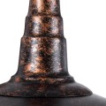 GloboStar® SORD 01067 Vintage Industrial Φωτιστικό Τοίχου Απλίκα Μονόφωτο Καφέ Σκουριά Μεταλλικό Καμπάνα Μ26 x Π37 x Υ32cm