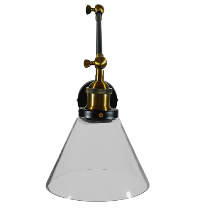 GloboStar® OLIVIA 01068 Vintage Φωτιστικό Τοίχου Απλίκα Μονόφωτο με Σπαστό Μεταλλικό Βραχίονα και Γυάλινη Καμπάνα Φ19 x Μ63 x Π19 x Υ77cm GloboStar® OLIVIA 01068 Vintage Φωτιστικό Τοίχου Απλίκα Μονόφωτο με Σπαστό Μεταλλικό Βραχίονα και Γυάλινη Καμπάνα Φ19 x Μ63 x Π19 x Υ77cm