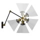 GloboStar® OLIVIA 01068 Vintage Φωτιστικό Τοίχου Απλίκα Μονόφωτο με Σπαστό Μεταλλικό Βραχίονα και Γυάλινη Καμπάνα Φ19 x Μ63 x Π19 x Υ77cm GloboStar® OLIVIA 01068 Vintage Φωτιστικό Τοίχου Απλίκα Μονόφωτο με Σπαστό Μεταλλικό Βραχίονα και Γυάλινη Καμπάνα Φ19 x Μ63 x Π19 x Υ77cm