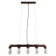 GloboStar® CANAL 01070 Vintage Industrial Κρεμαστό Φωτιστικό Οροφής Πολύφωτο 5 x E27 Καφέ Σκουριά Μεταλλικό Ράγα Μ88 x Π4.5 x Y7cm GloboStar® CANAL 01070 Vintage Industrial Κρεμαστό Φωτιστικό Οροφής Πολύφωτο 5 x E27 Καφέ Σκουριά Μεταλλικό Ράγα Μ88 x Π4.5 x Y7cm