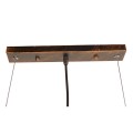 GloboStar® CANAL 01070 Vintage Industrial Κρεμαστό Φωτιστικό Οροφής Πολύφωτο 5 x E27 Καφέ Σκουριά Μεταλλικό Ράγα Μ88 x Π4.5 x Y7cm GloboStar® CANAL 01070 Vintage Industrial Κρεμαστό Φωτιστικό Οροφής Πολύφωτο 5 x E27 Καφέ Σκουριά Μεταλλικό Ράγα Μ88 x Π4.5 x Y7cm