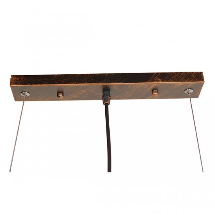 GloboStar® CANAL 01070 Vintage Industrial Κρεμαστό Φωτιστικό Οροφής Πολύφωτο 5 x E27 Καφέ Σκουριά Μεταλλικό Ράγα Μ88 x Π4.5 x Y7cm GloboStar® CANAL 01070 Vintage Industrial Κρεμαστό Φωτιστικό Οροφής Πολύφωτο 5 x E27 Καφέ Σκουριά Μεταλλικό Ράγα Μ88 x Π4.5 x Y7cm