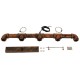 GloboStar® CANAL 01070 Vintage Industrial Κρεμαστό Φωτιστικό Οροφής Πολύφωτο 5 x E27 Καφέ Σκουριά Μεταλλικό Ράγα Μ88 x Π4.5 x Y7cm GloboStar® CANAL 01070 Vintage Industrial Κρεμαστό Φωτιστικό Οροφής Πολύφωτο 5 x E27 Καφέ Σκουριά Μεταλλικό Ράγα Μ88 x Π4.5 x Y7cm