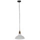 GloboStar® ANER 01072 Vintage Industrial Κρεμαστό Φωτιστικό Οροφής Μονόφωτο Λευκό Μεταλλικό Καμπάνα Φ28 x Y17cm GloboStar® ANER 01072 Vintage Industrial Κρεμαστό Φωτιστικό Οροφής Μονόφωτο Λευκό Μεταλλικό Καμπάνα Φ28 x Y17cm