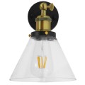 Globostar® CATHERINE 01074 Vintage Φωτιστικό Τοίχου Απλίκα Μονόφωτο Χρυσό Μεταλλικό με Γυάλινη Καμπάνα Φ18 x Μ26 x Π14.5 x Υ25cm Globostar® CATHERINE 01074 Vintage Φωτιστικό Τοίχου Απλίκα Μονόφωτο Χρυσό Μεταλλικό με Γυάλινη Καμπάνα Φ18 x Μ26 x Π14.5 x Υ25cm