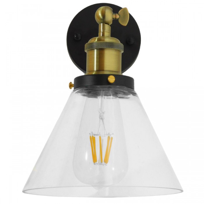 Globostar® CATHERINE 01074 Vintage Φωτιστικό Τοίχου Απλίκα Μονόφωτο Χρυσό Μεταλλικό με Γυάλινη Καμπάνα Φ18 x Μ26 x Π14.5 x Υ25cm Globostar® CATHERINE 01074 Vintage Φωτιστικό Τοίχου Απλίκα Μονόφωτο Χρυσό Μεταλλικό με Γυάλινη Καμπάνα Φ18 x Μ26 x Π14.5 x Υ25cm