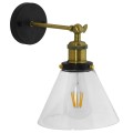 Globostar® CATHERINE 01074 Vintage Φωτιστικό Τοίχου Απλίκα Μονόφωτο Χρυσό Μεταλλικό με Γυάλινη Καμπάνα Φ18 x Μ26 x Π14.5 x Υ25cm Globostar® CATHERINE 01074 Vintage Φωτιστικό Τοίχου Απλίκα Μονόφωτο Χρυσό Μεταλλικό με Γυάλινη Καμπάνα Φ18 x Μ26 x Π14.5 x Υ25cm