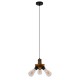 GloboStar® COPPER 01076 Vintage Ιndustrial Κρεμαστό Φωτιστικό Οροφής Τρίφωτο Χρυσό Μεταλλικό Φ12 x Y13cm GloboStar® COPPER 01076 Vintage Ιndustrial Κρεμαστό Φωτιστικό Οροφής Τρίφωτο Χρυσό Μεταλλικό Φ12 x Y13cm
