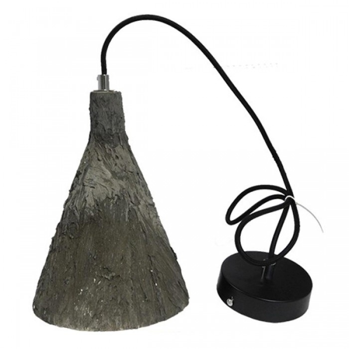 GloboStar® VOLCANO 01080 Μοντέρνο Κρεμαστό Φωτιστικό Οροφής Μονόφωτο Καφέ Τσιμέντο Φ18 x Y25cm GloboStar® VOLCANO 01080 Μοντέρνο Κρεμαστό Φωτιστικό Οροφής Μονόφωτο Καφέ Τσιμέντο Φ18 x Y25cm