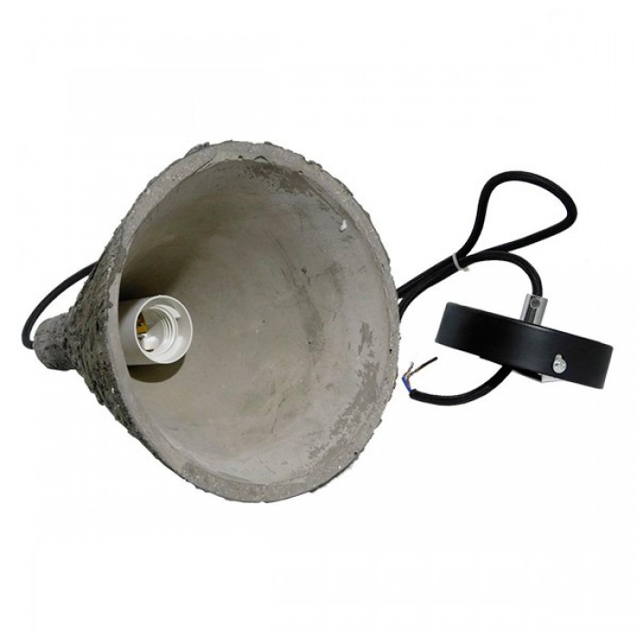 GloboStar® VOLCANO 01080 Μοντέρνο Κρεμαστό Φωτιστικό Οροφής Μονόφωτο Καφέ Τσιμέντο Φ18 x Y25cm GloboStar® VOLCANO 01080 Μοντέρνο Κρεμαστό Φωτιστικό Οροφής Μονόφωτο Καφέ Τσιμέντο Φ18 x Y25cm