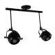 GloboStar® CANNES 01081 Μοντέρνο Φωτιστικό Οροφής Δίφωτο Μαύρο Μεταλλικό Ράγα Μ61 x Π12 x Υ48cm GloboStar® CANNES 01081 Μοντέρνο Φωτιστικό Οροφής Δίφωτο Μαύρο Μεταλλικό Ράγα Μ61 x Π12 x Υ48cm
