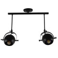 GloboStar® CANNES 01081 Μοντέρνο Φωτιστικό Οροφής Δίφωτο Μαύρο Μεταλλικό Ράγα Μ61 x Π12 x Υ48cm GloboStar® CANNES 01081 Μοντέρνο Φωτιστικό Οροφής Δίφωτο Μαύρο Μεταλλικό Ράγα Μ61 x Π12 x Υ48cm