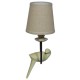 GloboStar® DOVE 01084 Vintage Φωτιστικό Τοίχου Απλίκα Μονόφωτο Μαύρο Μεταλλικό με Υφασμάτινο Μπεζ Καπέλο Φ16 x Μ35 x Π16 x Υ45cm GloboStar® DOVE 01084 Vintage Φωτιστικό Τοίχου Απλίκα Μονόφωτο Μαύρο Μεταλλικό με Υφασμάτινο Μπεζ Καπέλο Φ16 x Μ35 x Π16 x Υ45cm
