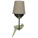 GloboStar® DOVE 01084 Vintage Φωτιστικό Τοίχου Απλίκα Μονόφωτο Μαύρο Μεταλλικό με Υφασμάτινο Μπεζ Καπέλο Φ16 x Μ35 x Π16 x Υ45cm GloboStar® DOVE 01084 Vintage Φωτιστικό Τοίχου Απλίκα Μονόφωτο Μαύρο Μεταλλικό με Υφασμάτινο Μπεζ Καπέλο Φ16 x Μ35 x Π16 x Υ45cm