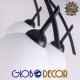 GloboStar® LUNA 01088 Μοντέρνο Φωτιστικό Οροφής Πολύφωτο Μαύρο Μεταλλικό με Λευκό Γυαλί Φ63 x Y39cm GloboStar® LUNA 01088 Μοντέρνο Φωτιστικό Οροφής Πολύφωτο Μαύρο Μεταλλικό με Λευκό Γυαλί Φ63 x Y39cm