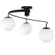 GloboStar® SELINA 01089 Μοντέρνο Φωτιστικό Οροφής Τρίφωτο Μαύρο Μεταλλικό με Λευκό Γυαλί Φ60 x Y45cm GloboStar® SELINA 01089 Μοντέρνο Φωτιστικό Οροφής Τρίφωτο Μαύρο Μεταλλικό με Λευκό Γυαλί Φ60 x Y45cm