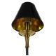 GloboStar® LIMI 01091 Vintage Industrial Κρεμαστό Φωτιστικό Οροφής Τρίφωτο Μαύρο Μεταλλικό Πολυέλαιος με Καπέλο Φ56 x Y54cm