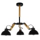 GloboStar® OLD SCHOOL 01093 Μοντέρνο Industrial Φωτιστικό Οροφής Τρίφωτο Μαύρο Μεταλλικό με Φυσικό Ξύλο Καμπάνα Φ75 x Y38cm GloboStar® OLD SCHOOL 01093 Μοντέρνο Industrial Φωτιστικό Οροφής Τρίφωτο Μαύρο Μεταλλικό με Φυσικό Ξύλο Καμπάνα Φ75 x Y38cm